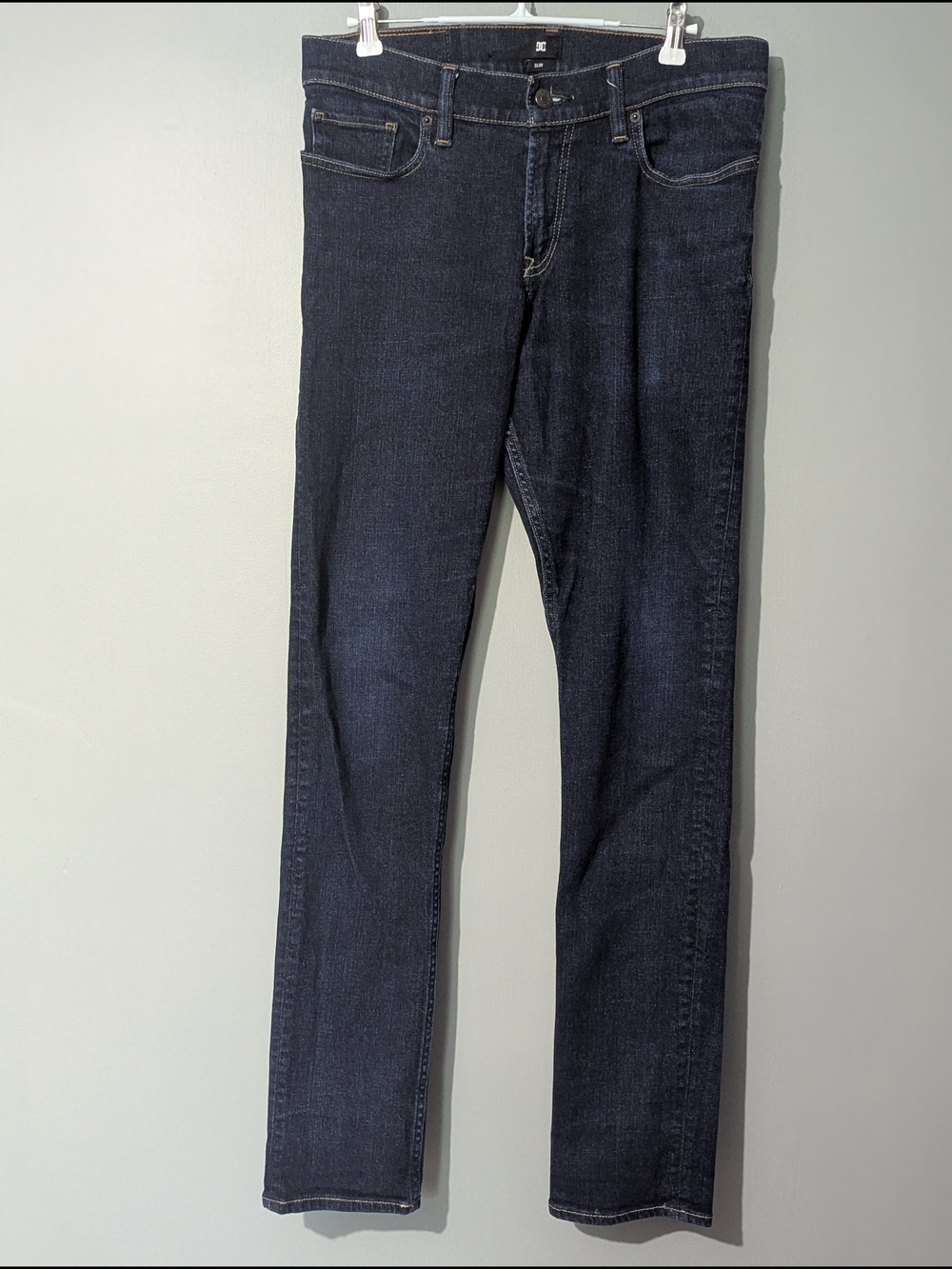 DC Shoes Men's Slim Dark Wash Jeans Skater